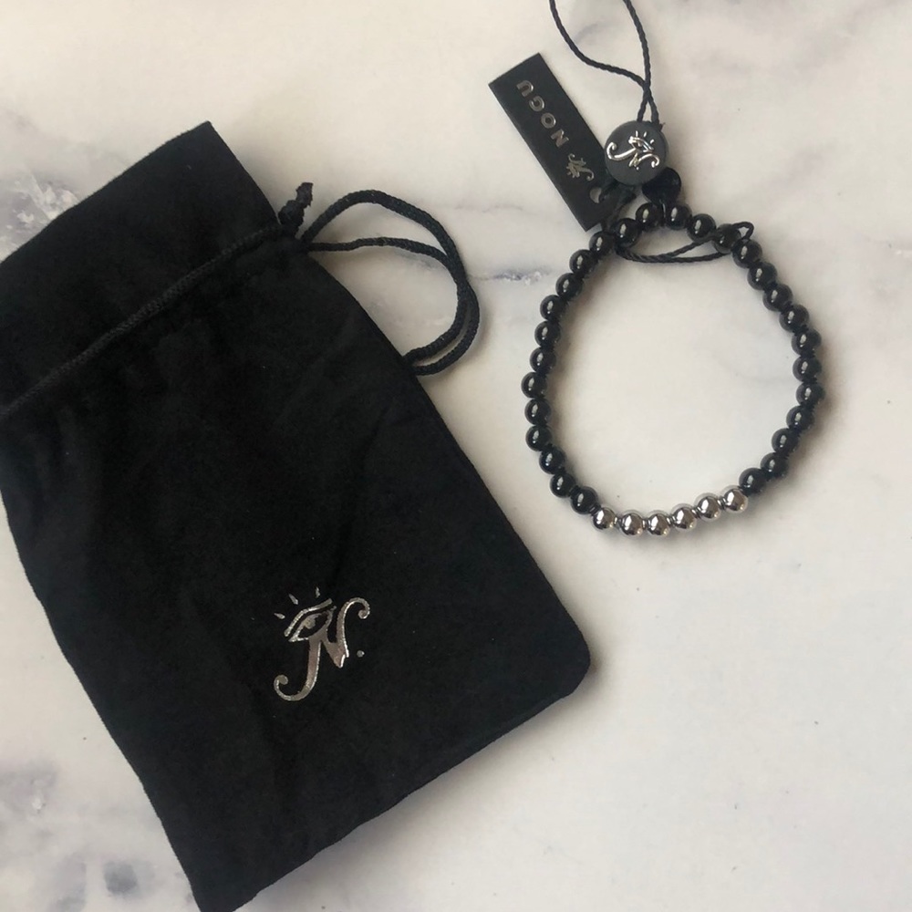 New Nogu Stretch Bracelet black and silver